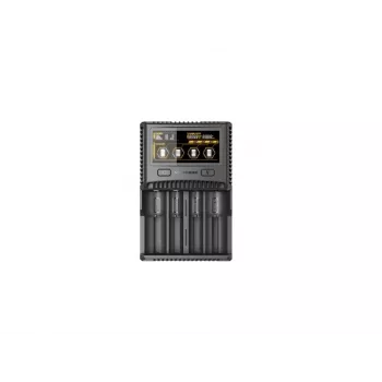 Nitecore SC4 caricabatterie professionale 4 posti per batterie Li-Ion, NiMH, NiCd