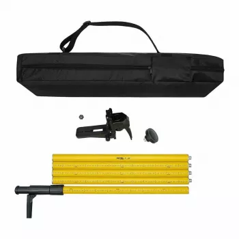 NIVEL SYSTEM livella asta LP-36 3,6 m in lega di alluminio con bolla e custodia