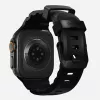 NOMAD Rocky Point Cinturino per Apple Watch 46mm/49mm con FKM e titanio (Carbon Black, Black Hardware)