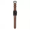 NOMAD Traditional Band - cinturino in pelle Horween per Apple Watch 46mm/49mm, Rustic Brown, Black Hardware