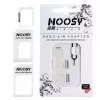 Noosy NS-SIM-WH Kit adattatori per SIM Bianco (da Nano/Micro a Micro/Standard, 3 adattatori + spillo di espulsione)