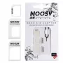 Noosy NS-SIM-WH Kit adattatori per SIM Bianco (da Nano/Micro a Micro/Standard, 3 adattatori + spillo di espulsione)