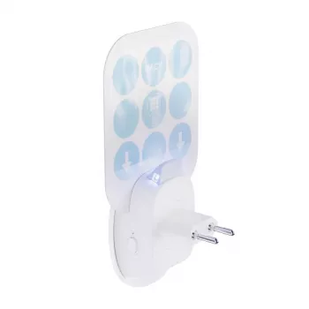 Noveen lampada insetticida 2in1 Bug Zapper + luce notturna spina regolabile fino a 30 m²