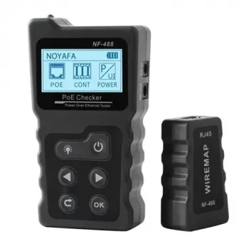 NOYAFA NF-488 tester PoE, 802.3af/at, 5-60V, 0-180W, LCD, RJ45