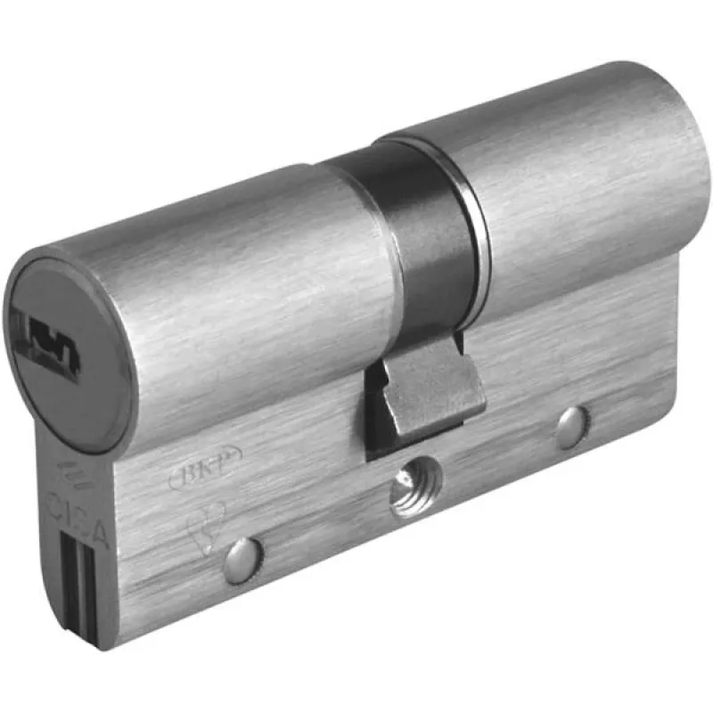 NUKI Cisa Astral S 30/30 cilindro a doppio profilo – 60 mm, nichelato, 3 chiavi, EN 1303