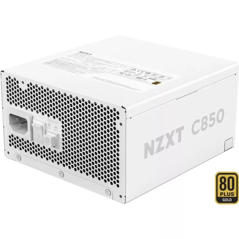 NZXT C850 Gold ATX 3.1 alimentatore completamente modulare - 850W, 80 PLUS Gold, bianco