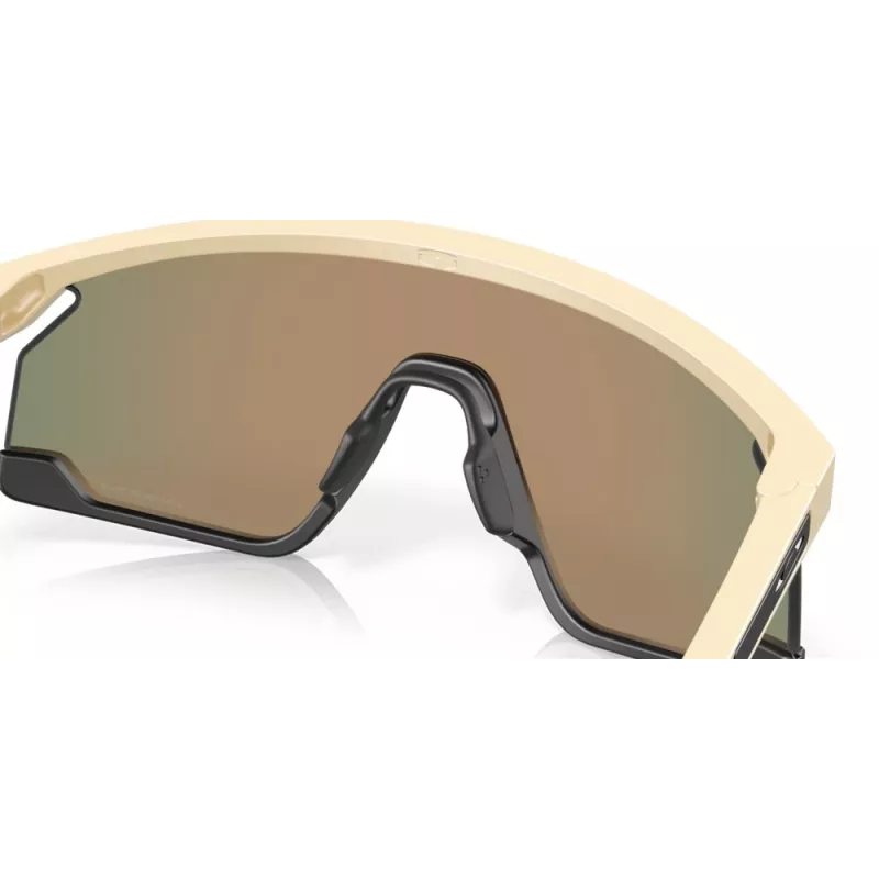 Oakley Bxtr occhiali da sole shield wrap-around nero opaco Prizm nero
