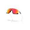 Oakley Bxtr occhiali da sole shield wrap-around nero opaco Prizm nero