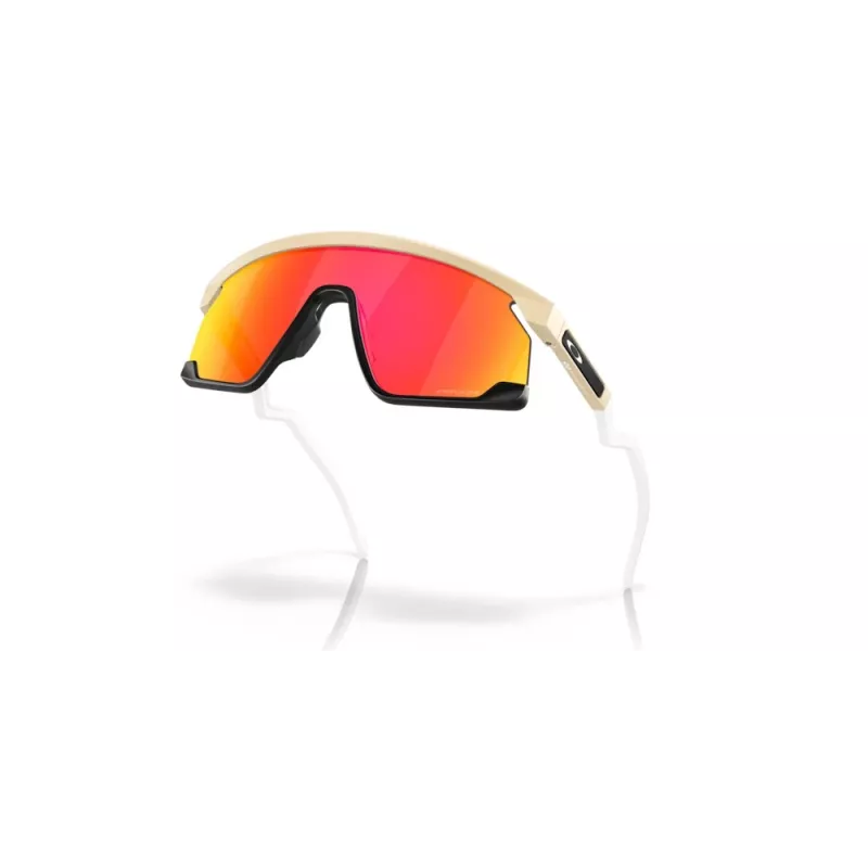 Oakley Bxtr occhiali da sole shield wrap-around nero opaco Prizm nero