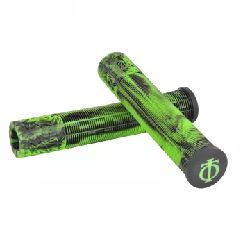 OATH Hand Grip Bermuda Nude - 160mm, diametro interno 22,2mm, gomma Kraton, senza flangia, con tappi manubrio
