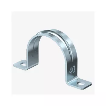 OBO 605 40 G Collare di fissaggio in due parti 40mm acciaio zincato elettroliticamente