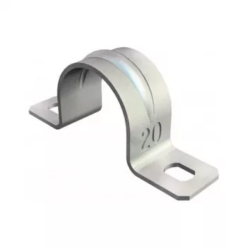 OBO BETTERMANN 605 37 G staffa doppia per tubi 37 mm acciaio zincato 1018361