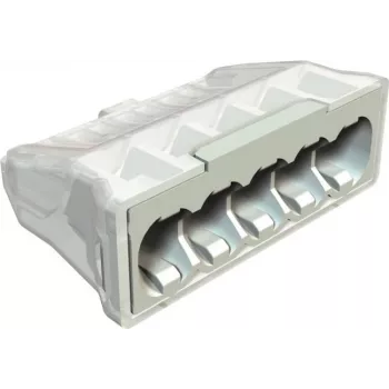 OBO BETTERMANN 61 525 LGR connettore push-in 5 poli 0,5-2,5mm² grigio chiaro RAL7035 2054507
