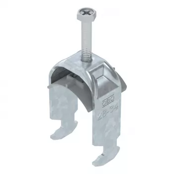 OBO Bettermann BS-H1-K-34 FT Staffa a U 2056, 28-34 mm, zincata a caldo, filettatura M8, 1186229