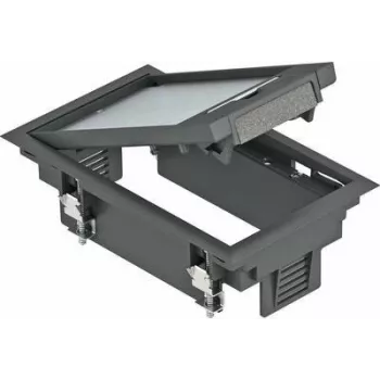 OBO Bettermann GES2U supporto apparecchio 2 posti grafite nero (7405120)