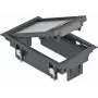 OBO Bettermann GES2U supporto apparecchio 2 posti grafite nero (7405120)