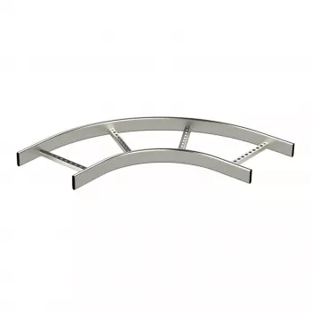 OBO Bettermann KS90-200 R=300 HDG Curva a 90° per canale portacavi 200mm di larghezza