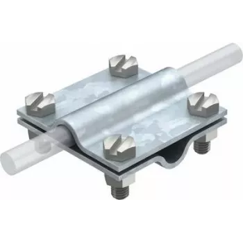 OBO Bettermann connettore incrociato verticale 8-10x8-10 mm acciaio elettrozincato tipo 251 (5312035)