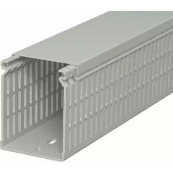 OBO BETTERMANN Canalina passacavi LK4 N 80x60x2000mm grigio PVC fessurata gestione cavi 6178229