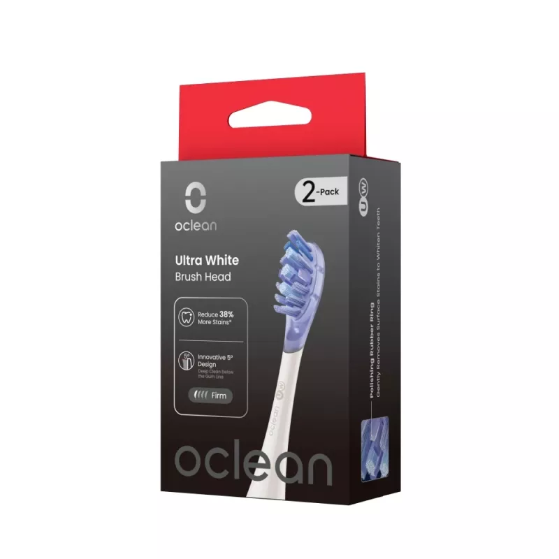 Oclean Ultra White Testina di ricambio 2 pz UW03 W02 bianco