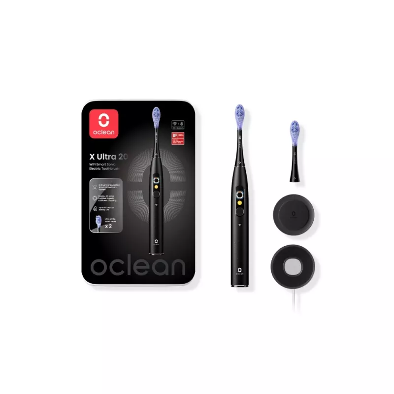 OCLEAN X Ultra 20 nero spazzolino elettrico