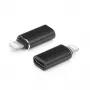 Adattatore OEM da connettore femmina USB-C a connettore maschio Lightning nero