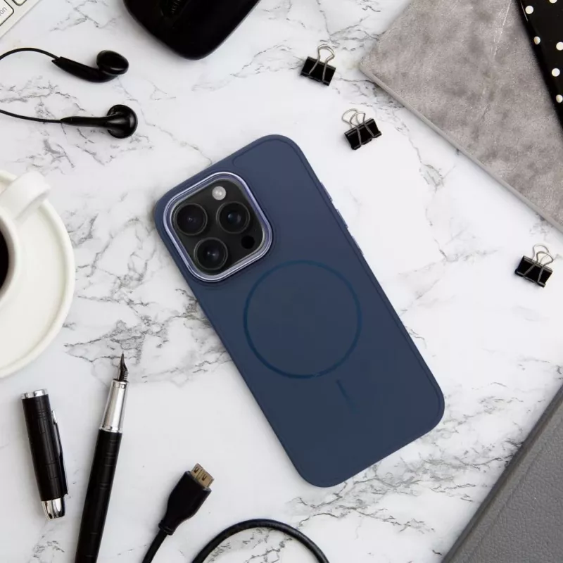 Custodia OEM per iPhone 13 Mini Frame Mag Cover compatibile MagSafe Navy Blue