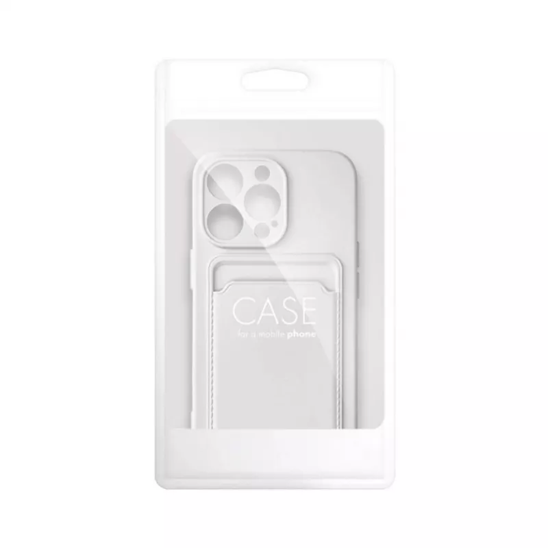 Custodia OEM per iPhone 15 Pro Max con porta carte bianca