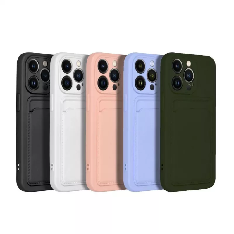 Custodia OEM per iPhone 15 Pro Max con porta carte bianca