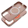 OEM Custodia per iPhone 15 Pro Max Simply compatibile MagSafe titanio deserto
