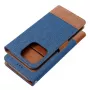 OEM Cover flip per iPhone 16 Pro Max effetto jeans blu