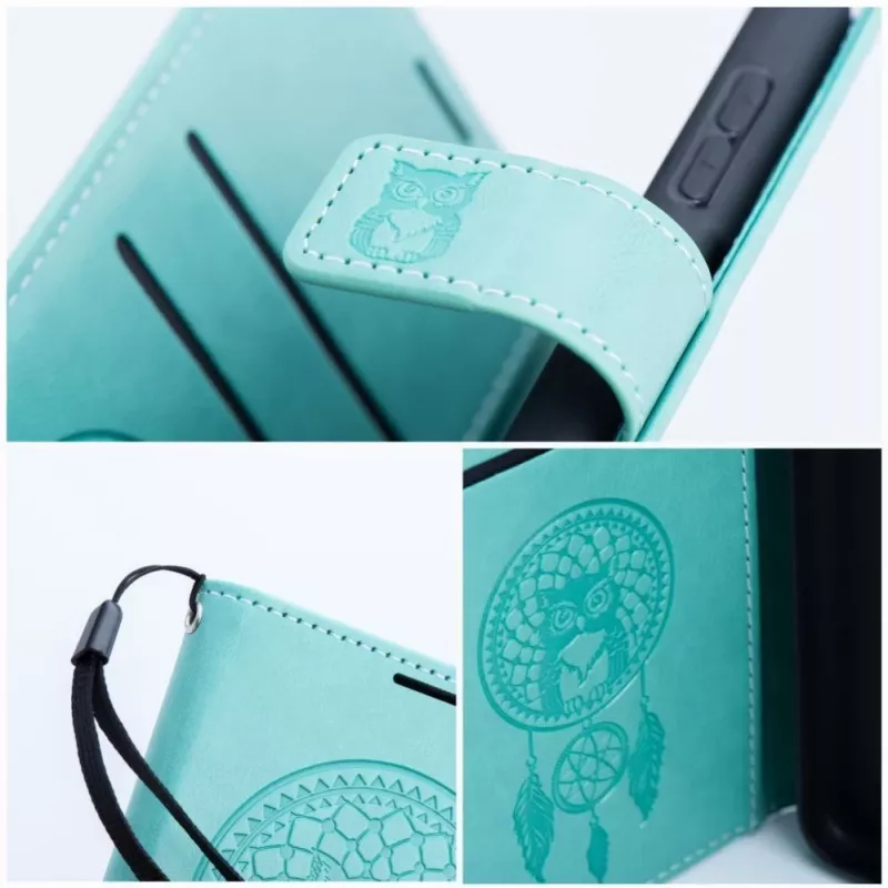 Custodia flip OEM per Samsung Galaxy S25 Mezzo Book Dreamcatcher verde