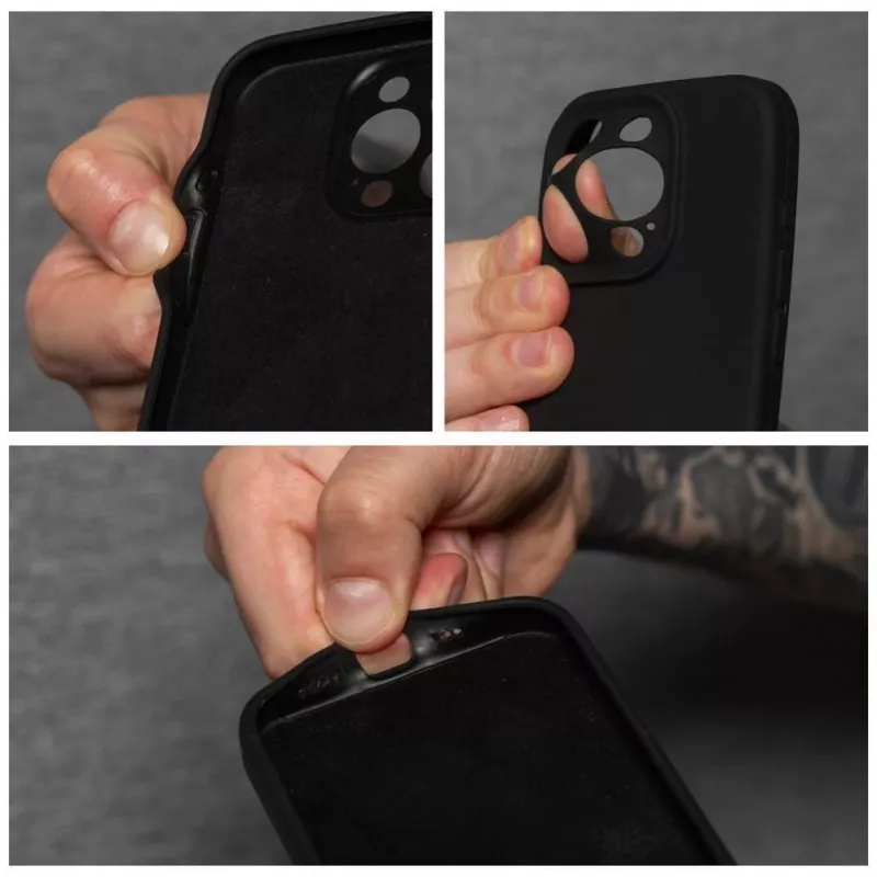 OEM Custodia in silicone per Apple iPhone 16 Pro Max 2mm nera