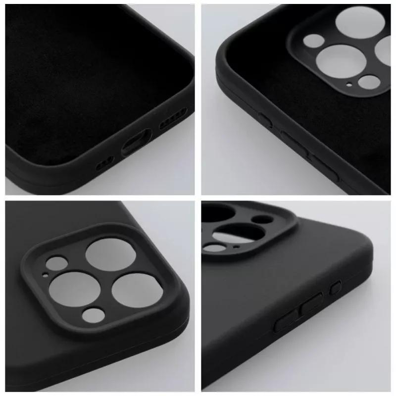 OEM Custodia in silicone per Apple iPhone 16 Pro Max 2mm nera