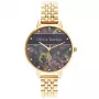 Olivia Burton orologio da donna Celestial OB16VS01 34mm cassa in acciaio inossidabile PVD oro rosa cinturino in pelle nero