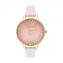 Olivia Burton orologio da donna Sparkle Bee OB16SP20 – 34 mm quadrante grigio Sunray, cinturino in pelle grigio