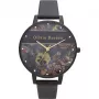 OLIVIA BURTON Orologio donna OB16VS05 38mm cassa in acciaio inox quadrante bianco cinturino in pelle grigio