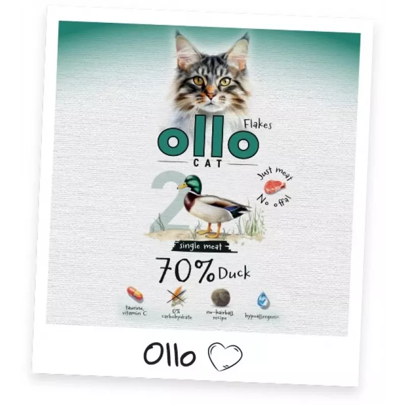 Ollo Cat Pouch N. 2 anatra 85 g