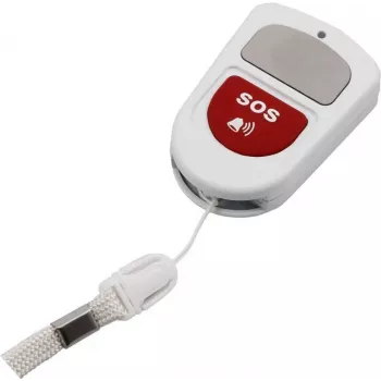 Olympia 5912 telecomando RF senza fili, portachiavi a 4 tasti, bianco