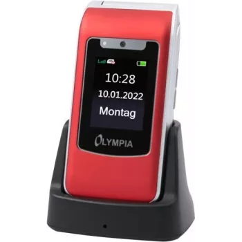Olympia Style Duo 4G 2298 Telefono cellulare con tasti, 48 MB RAM, rosso