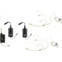 OMNITRONIC Set FAS TWO sistema microfonico wireless UHF a due canali con 2 trasmettitori bodypack e microfoni headset (660-690 MHz) 20000971