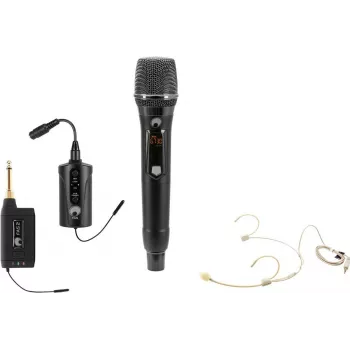 OMNITRONIC Set FAS TWO + Microfono dinamico wireless + Bodypack + Headset 660-690MHz (20000970)