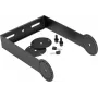 OMNITRONIC supporto orientabile per diffusori PAS-208/208A MK4, montaggio a parete/soffitto, acciaio, nero, portata 15 kg 11039571