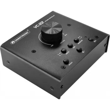 OMNITRONIC VC-22 regolatore di volume attivo, stereo, montaggio a parete, bianco 10355797