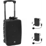 OMNITRONIC WAMS-10BT2 MK2 sistema PA portatile con 2 trasmettitori UHF a tasca e microfoni headset (20001024)