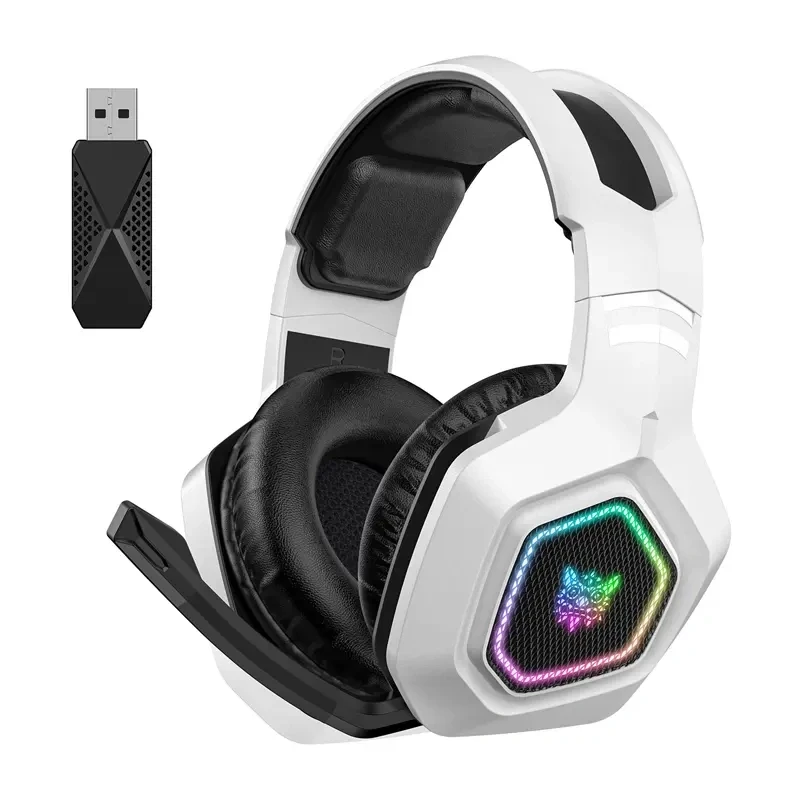 ONIKUMA B100 cuffie gaming con filo e microfono, bianco