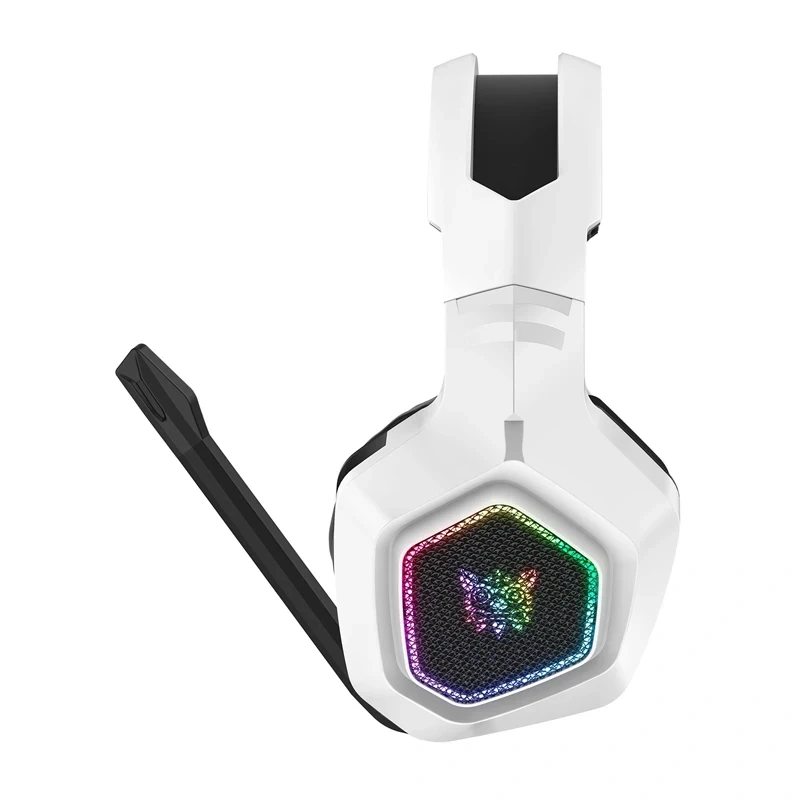 ONIKUMA B100 cuffie gaming con filo e microfono, bianco