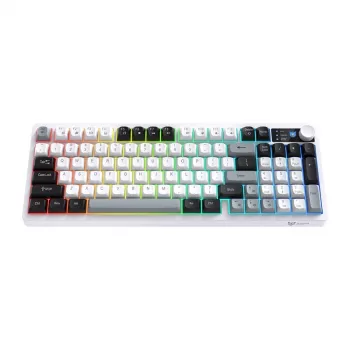 ONIKUMA MT902 Tastiera da gaming wireless 2.4G (nero e bianco)