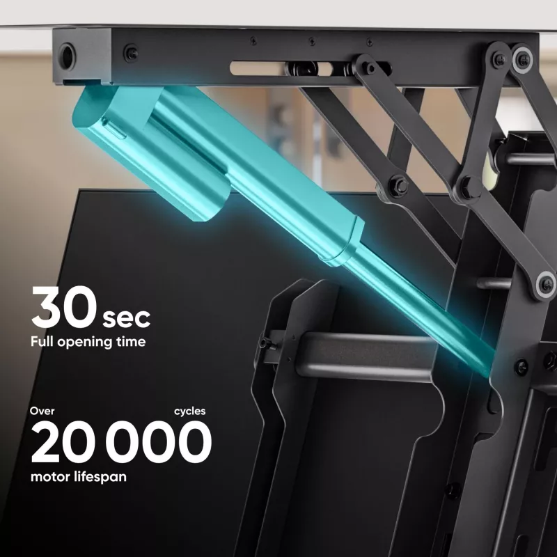 ONKRON N3LE-B Supporto a soffitto per TV da 50-75 pollici, nero