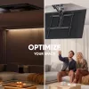 ONKRON N3LE-B Supporto a soffitto per TV da 50-75 pollici, nero